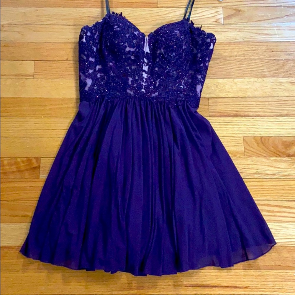 purple dressy dress
